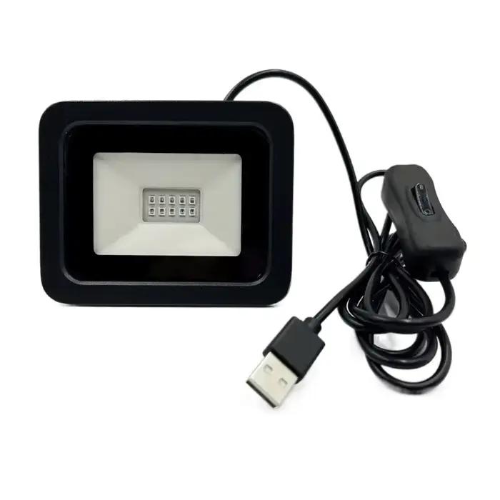 Projecteur LED UV Portable 5V USB 10W 395nm UVA projecteur étanche haute puissance lumière fluoresce
