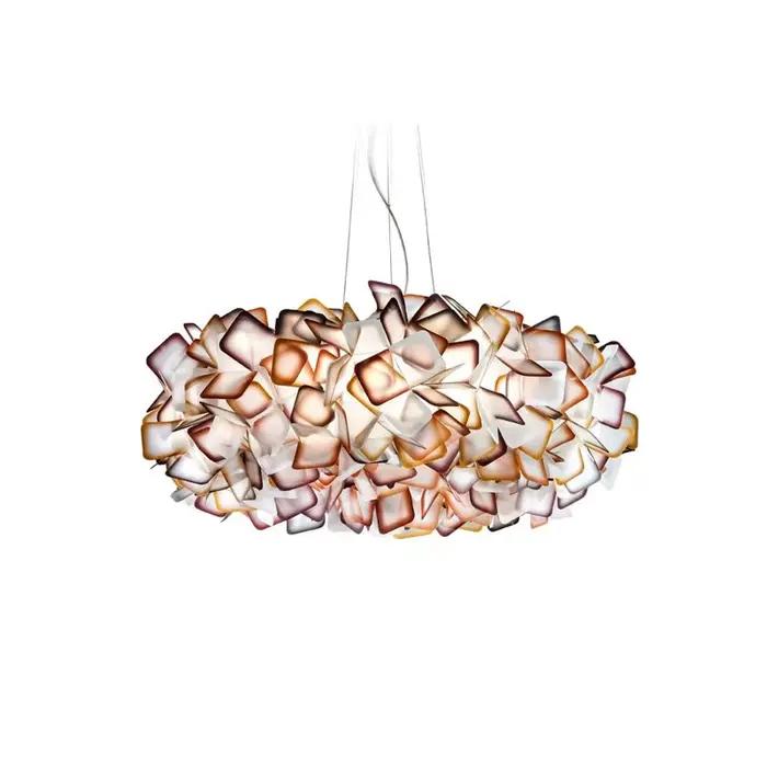 Lampes suspendues de style pétale de fleur d'art italien plafonniers texturés en nuage pour salon sa