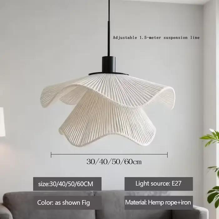 LINCCW Art Decor Suspension Florale en Tissu 40cm 50CM pour Salon, Chambre d'Enfant, Salle à Manger,