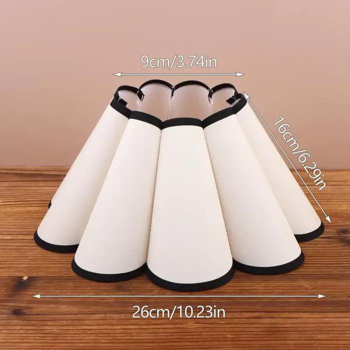 Abat-jour de lampe de bureau, abat-jour de lampe de chevet de chambre, lampe en forme de pétale de f