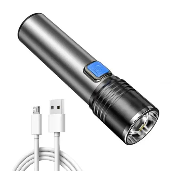 Lampe de poche UV 395nm, lumière noire, Rechargeable par USB, Zoomable, lampe de poche ultraviolette