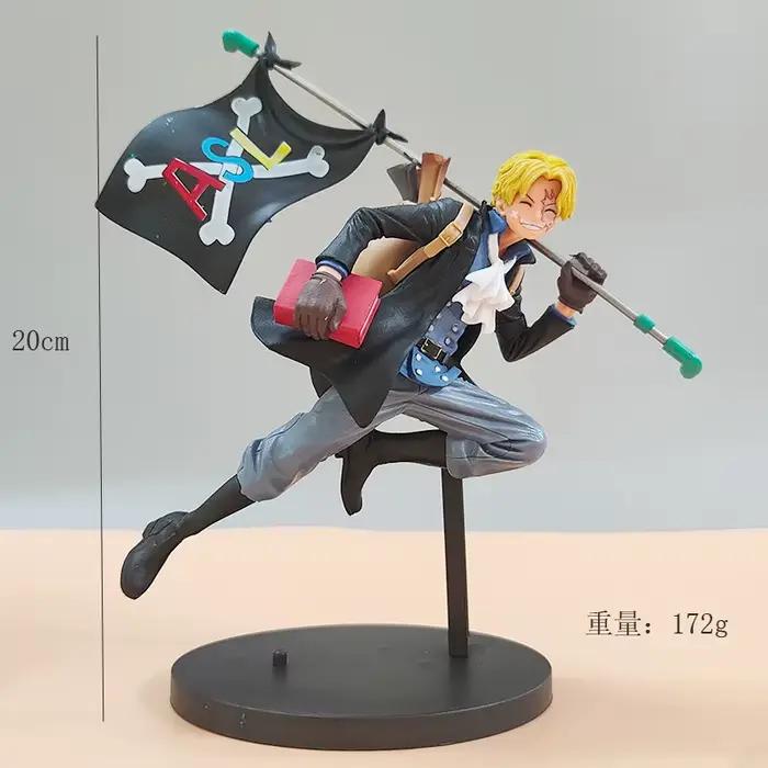 Figurines One Piece Luffy Trois Frères Sabo Ace Luffy Modèle Anime Décoration de Bureau Collection C