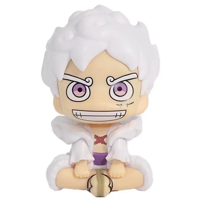 Figurine d'action One Piece 9,5 cm - Monkey D. Luffy en Gear 5 version Q, modèle de collection en PV