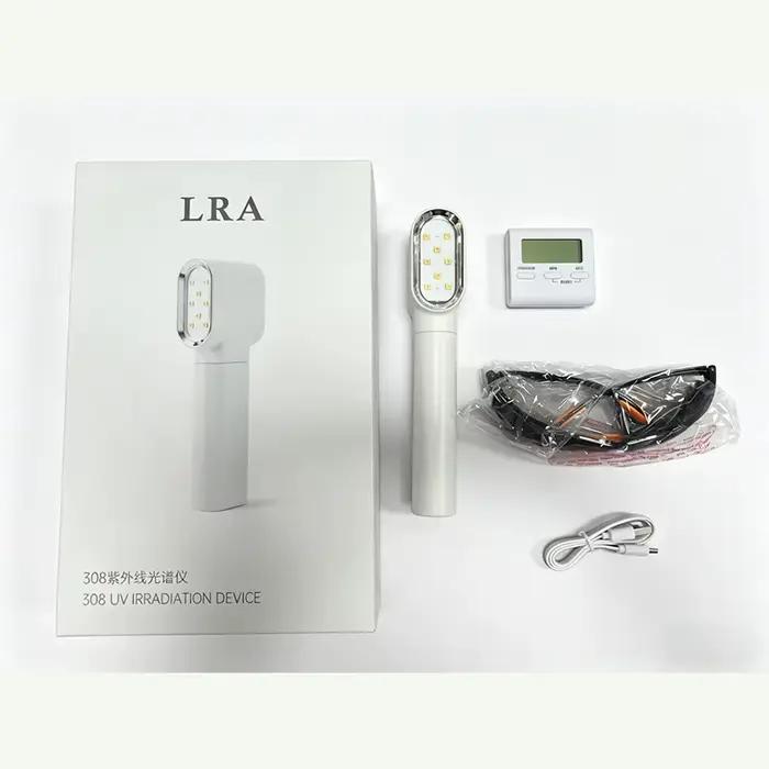 Lampe à main pour le vitiligo, utilisation domestique, lampe UVB 308 nm pour la photothérapie du vit