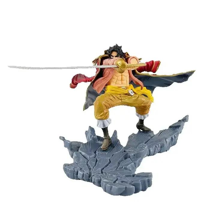 Anime une pièce figurine de combat Gol D Roger VS Edward Newgate barbe blanche modèle d'action scène