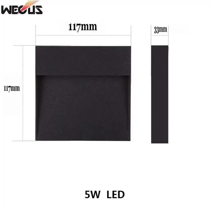 LED lumière d'escalier encastré applique murale extérieure LED escaliers lumière en aluminium marche