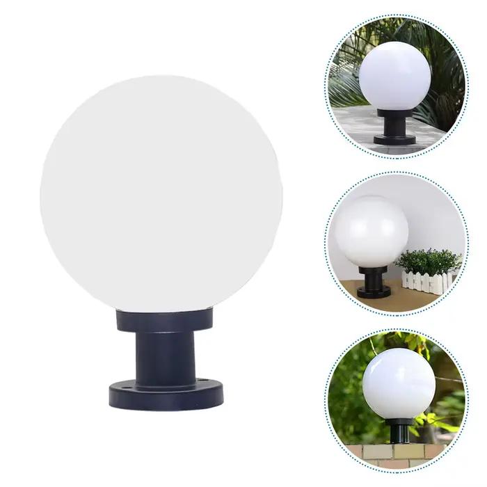Couverture d'ampoules LED d'abat-jour de clôture, lumière de poteau extérieure pour la cour, lumière
