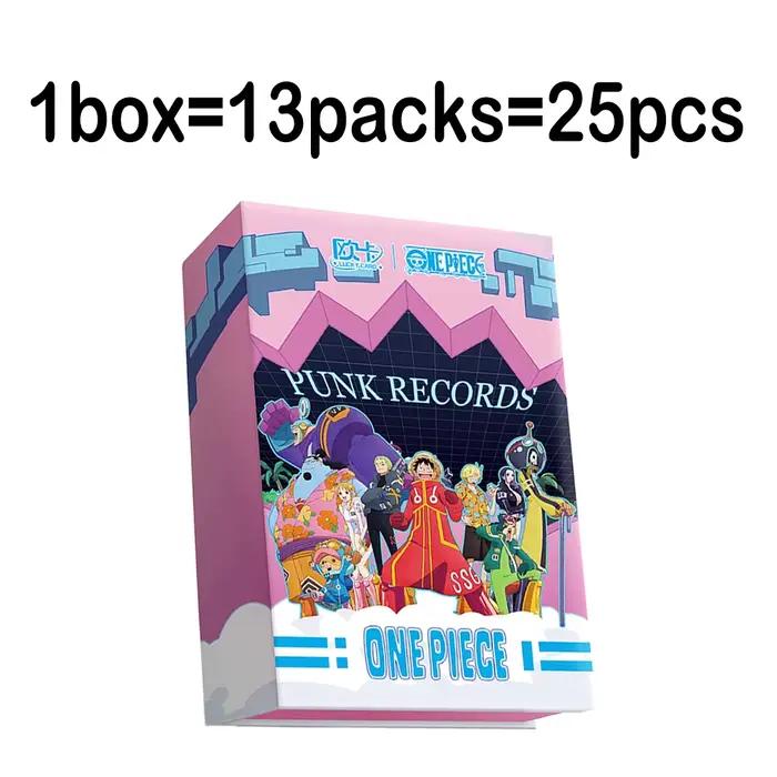 One Piece "Punk Records" Anime Trading Cards Booster Box, 25 cartes/boîte, cartes TCG de collection