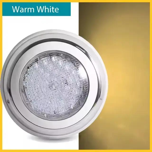Lampe LED pour piscine, AC12V, en acier inoxydable, IP68, 9W, 12W, 18W, 24W, 36W, télécommande sous-