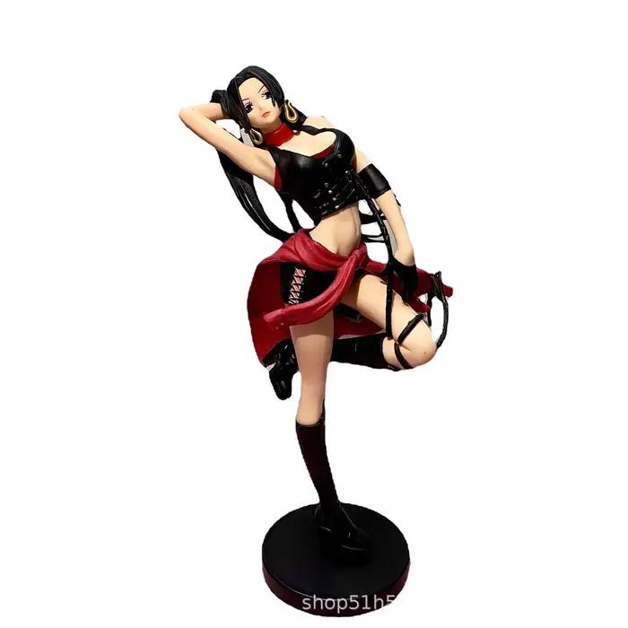 25CM Anime une pièce drapeau diamant bateau cowboy Boa Hancock PVC Figure modèle à collectionner jou