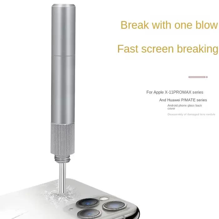 Stylo de sablage pour téléphone portable, panneau arrière en verre, stylo de démolition des fissures