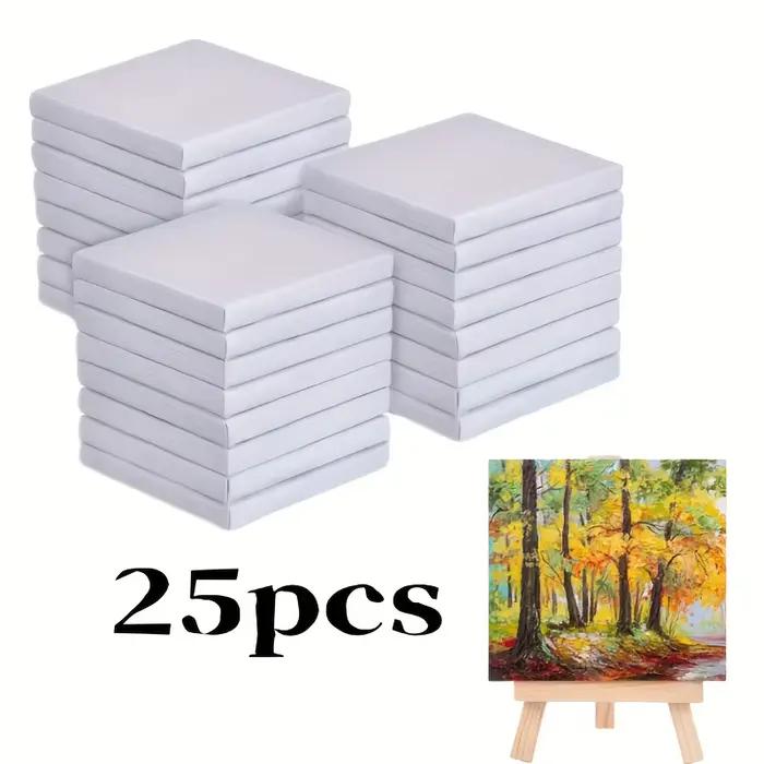 25 mini planches à dessin carrées, planches à dessin à l'huile et à l'aquarelle de haute qualité, ad