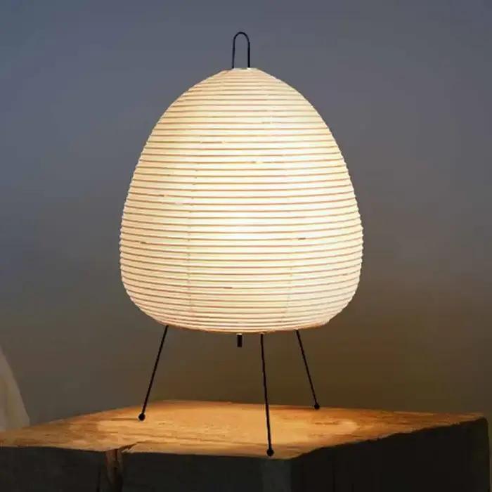 Design japonais Akari Noguchi Yong lampe de Table papier de riz lampe sur pied chambre décor à la ma