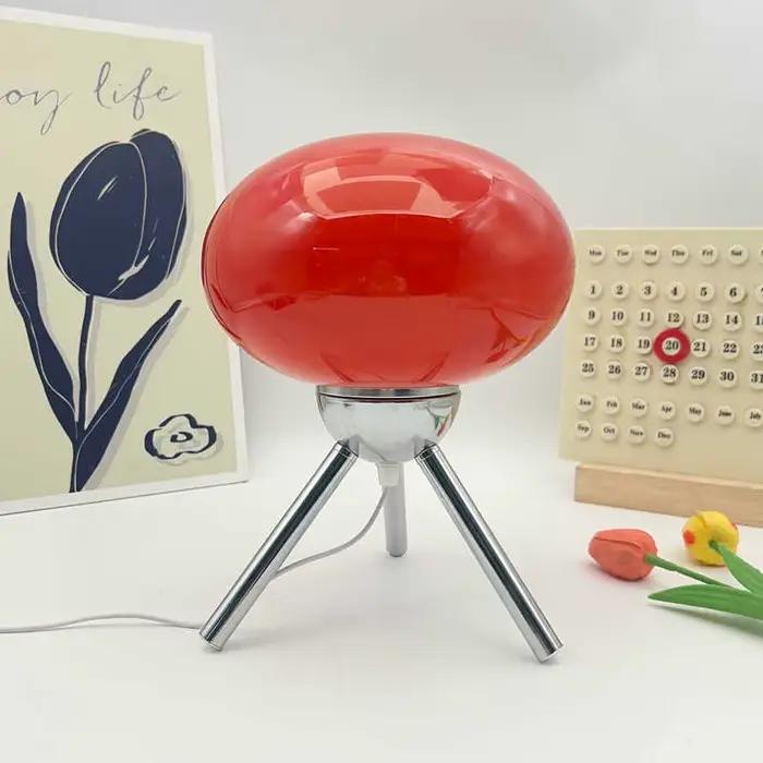 Lampe de table en verre style champignon Bauhaus Mid-Century, style nordique, style rétro moderne po