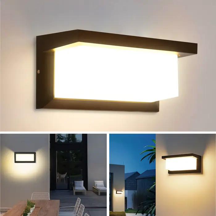 LED Vintage Rectangle applique intérieure extérieure éclairage décoratif pour porche salon chambre c