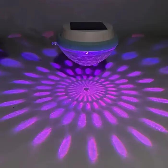 Lumière solaire flottante pour piscine, éclairage LED automatique la nuit, recharge automatique et a
