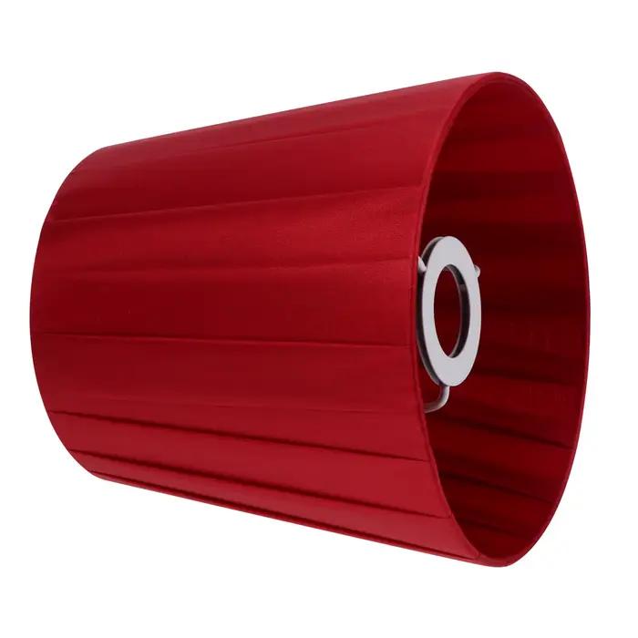 E14 tissu abat-jour couverture décorative rouge élégant anti-poussière atmosphère chaude éclairage a