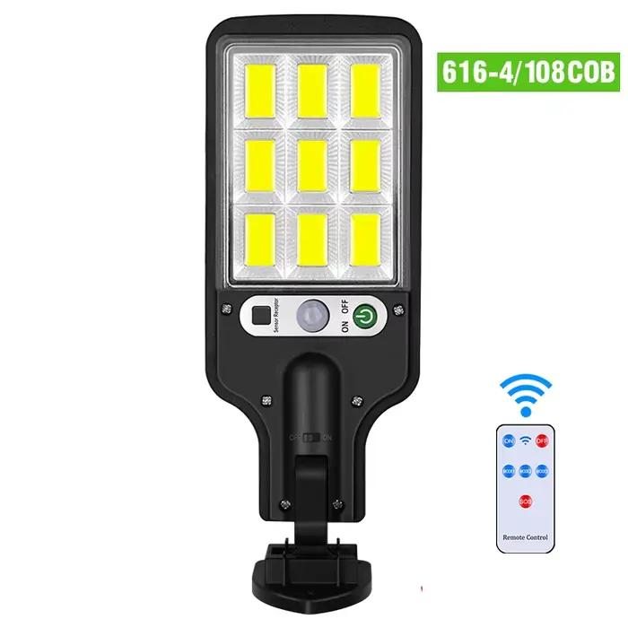 Lampadaires solaires lampe solaire extérieure avec 3 Modes d'éclairage capteur de mouvement étanche