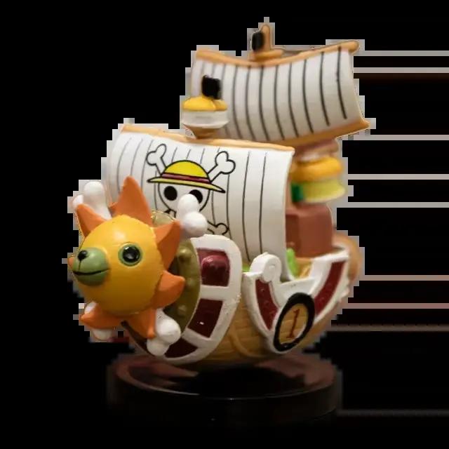Anime une pièce bateau Figure Luffy modèle jouet Super mignon Mini bateau THOUSANDSUNNY aller joyeux