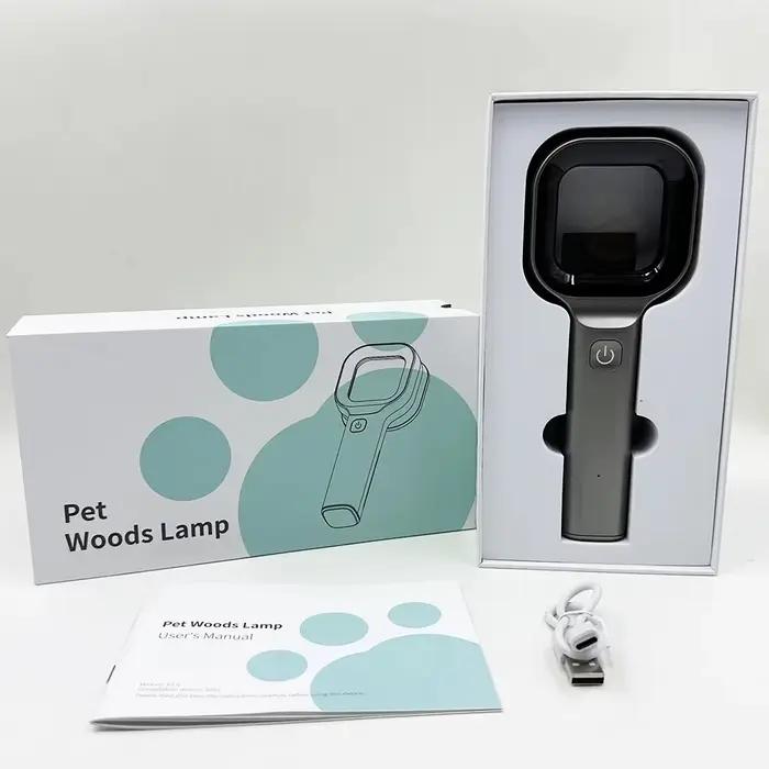 Lampe en bois pour animaux de compagnie, chargeur USB, filtre portatif, accessoires de diagnostic de