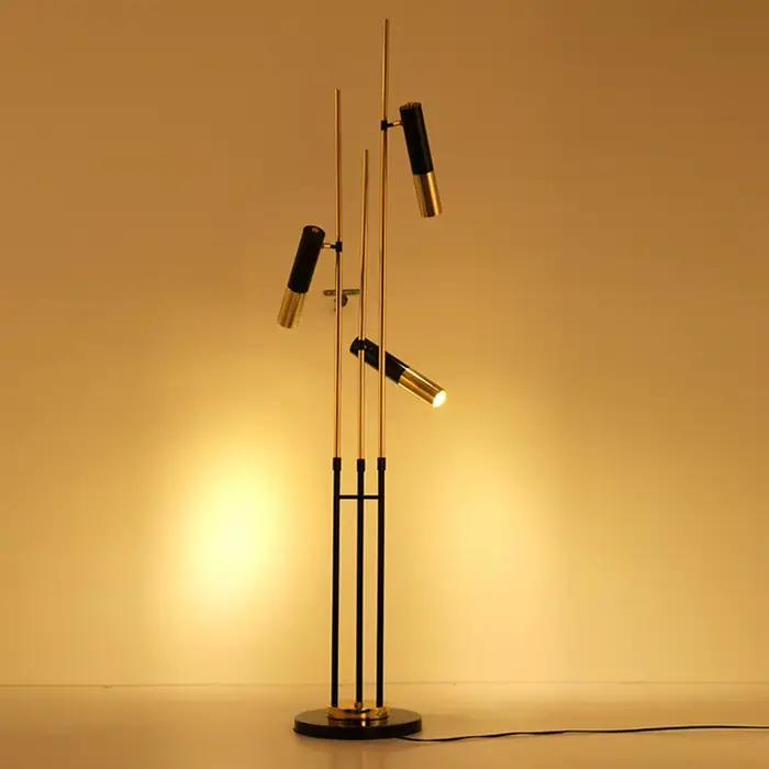 Lampe LED autoportante en fer au design nordique, éclairage d'intérieur, avec intervalles réglables,