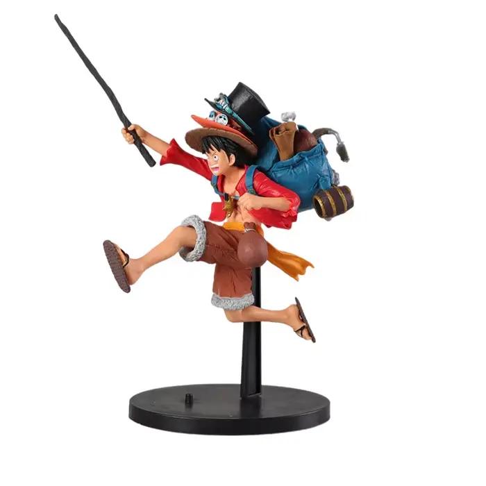 One Piece Mania Ga Honki De Sankyoudai Wo Produce Shitara Kounatta Luffy Sabo Ace Figurine d'action