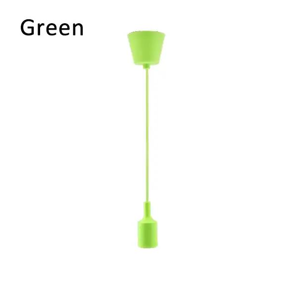 Lampes suspendues modernes simples à tête unique, lampes suspendues en Gel de silice AC90-260V E27,