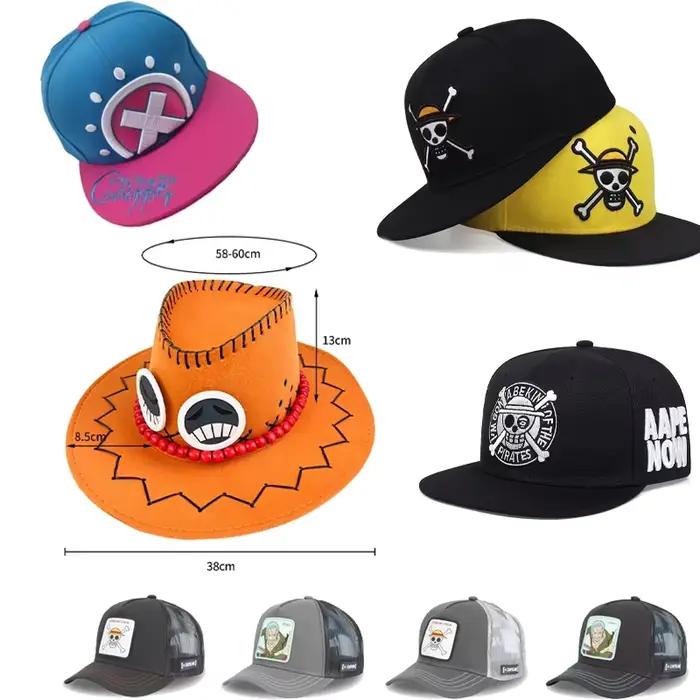 Casquette de baseball imprimée dessin animé ONE PIECE Monkey D. Luffy Tony Chopper, réglable, décontractée, pour l'extérieur, protection solaire, toutes saisons