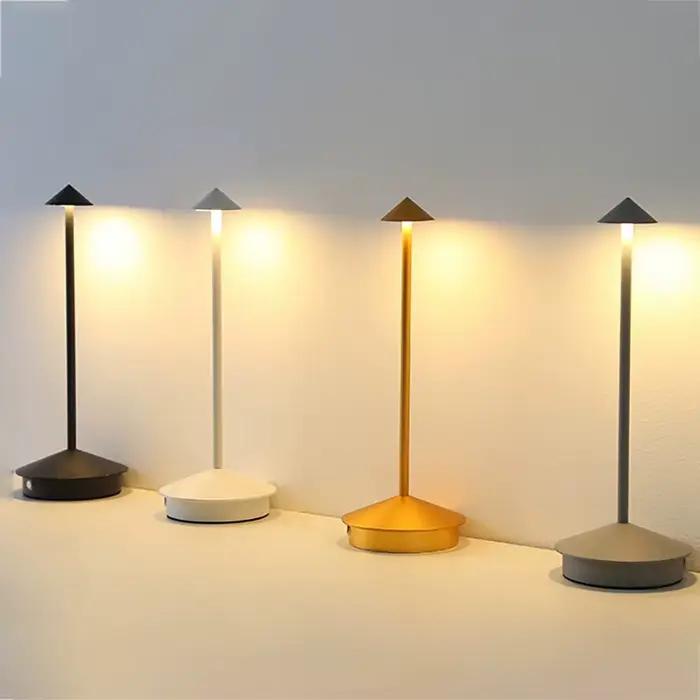 Type-c lampe de Table Rechargeable salle à manger créative tactile Led hôtel Bar café Pina