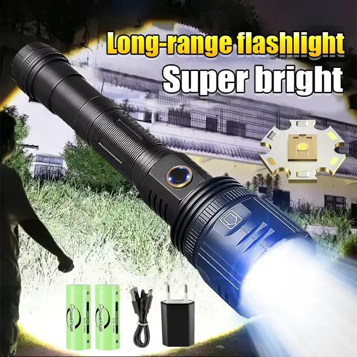 9900000LM lampe de poche LED la plus puissante 800 Watts lampe torche Rechargeable USB 5000 mètres lampe de poche haute puissance lanterne tactique