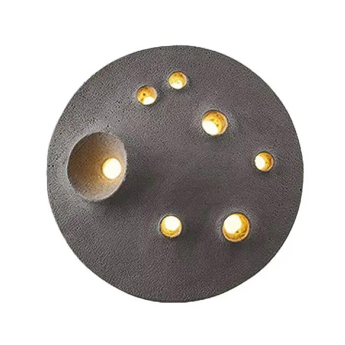 Applique Murale Extérieure Étanche Design Créatif Lune Spatiale, Style Nordique, pour Couloir et Villa, Inspirée par les Créateurs Célèbres sur Internet