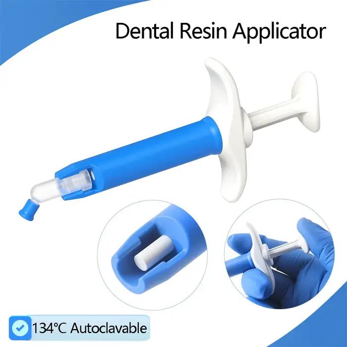 Applicateur de résine dentaire en capsule, seringue d'injection, distributeur, poussoir de résine composite, restauration esthétique, autoclavable