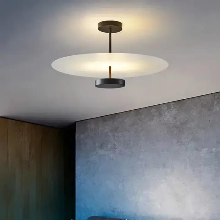 Design moderne salon plafonnier nordique luxe chambre décoration chambre salle à manger acrylique abat-jour LED suspension
