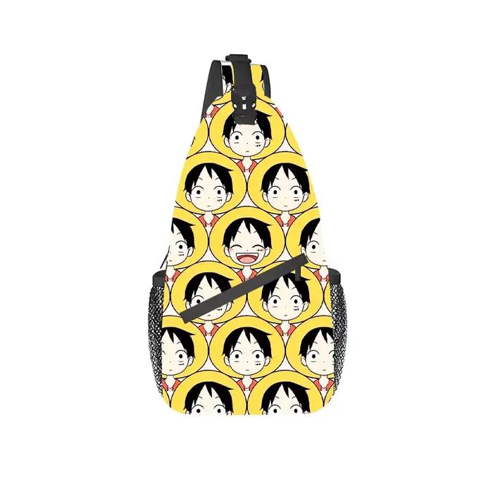 Sac à bandoulière One Piece Anime pour homme, grande capacité, sac à dos de poitrine, sac à dos de voyage pour couple, randonnée, sac à dos de jour, sac à bandoulière unique, cadeau