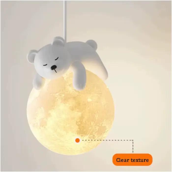Applique Murale de oral et en Forme d'Ours Blanc et Lapin
