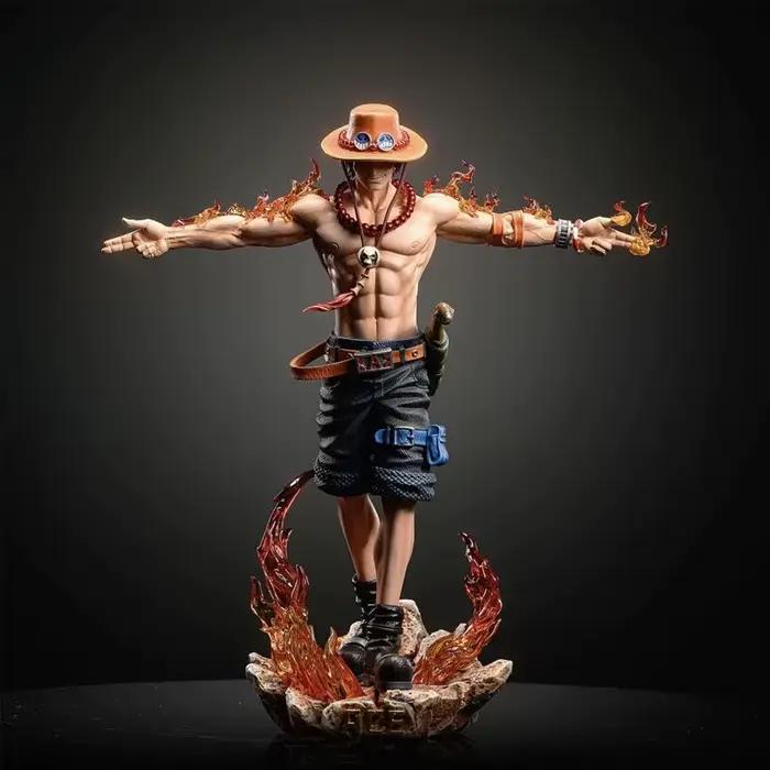 Figurine d'action One Piece Ace de 28cm, Portgas D Ace, Statue en PVC, modèle de collection, jouets pour enfants, cadeaux de noël