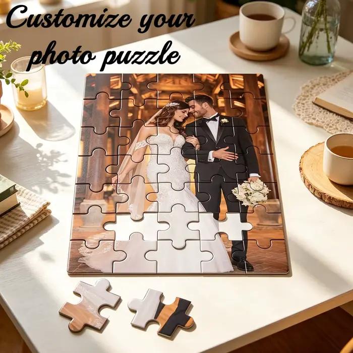 Puzzle photo personnalisé, avec ou sans cadre, puzzle photo personnalisé pour la famille, idée cadeau DIY, puzzle commémoratif personnalisé