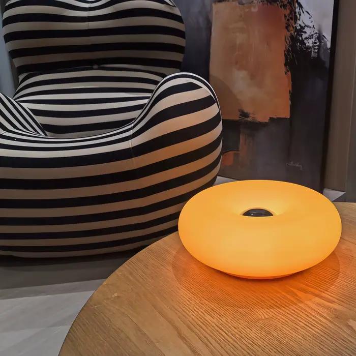 Lampe de table Donut, lampe de chevet pour chambre à coucher