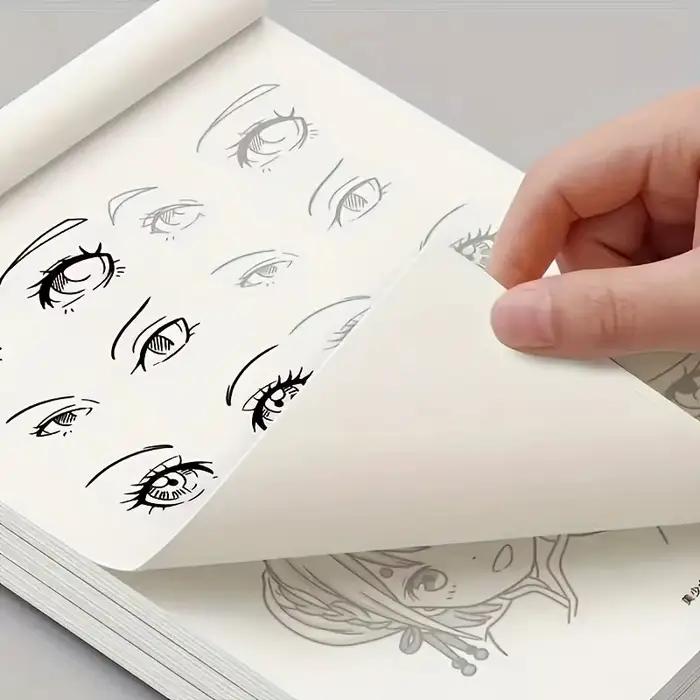 Livre de dessin d'art au trait de personnages d'anime pour débutants, 48 pages de contours simples dessinés à la main pour le traçage et la pratique de la peinture, 1 pièce
