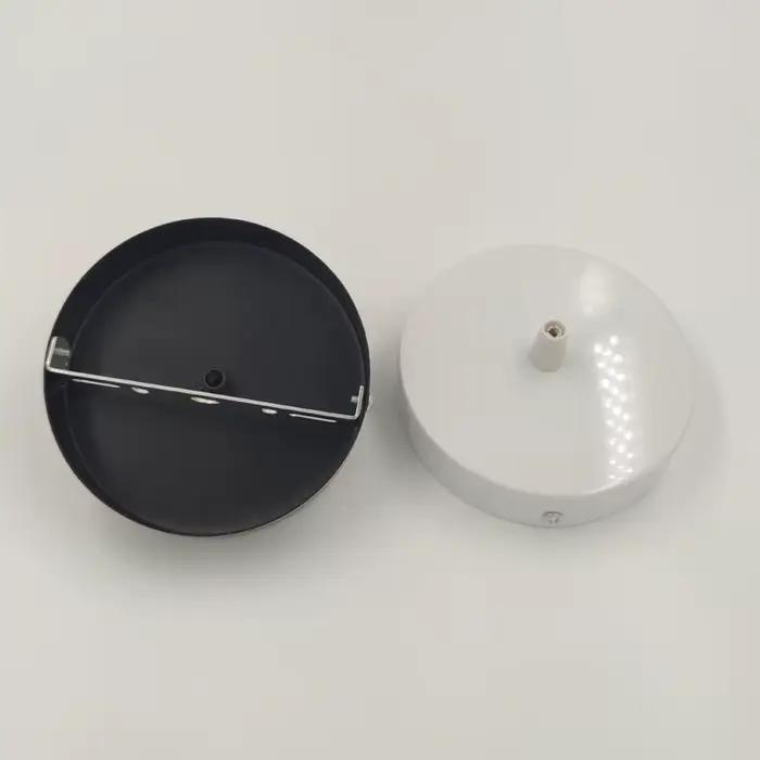 Bases de lampe rétro, plaque de plafond suspendue, châssis de 8/10/12cm, lampe suspendue en fer, bricolage, fil de verrouillage, luminaire de Base, raccords de plafond