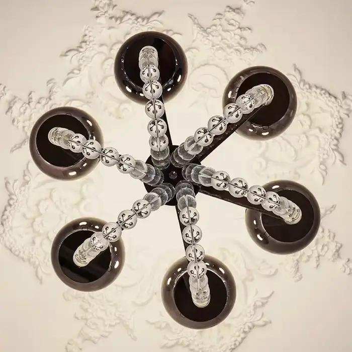 Plafonnier au Design Rétro Français, Design Luxueux, Haut de Gamme, Luminaire Décoratif de Plafond, Idéal pour un Salon ou une Chambre à Coucher