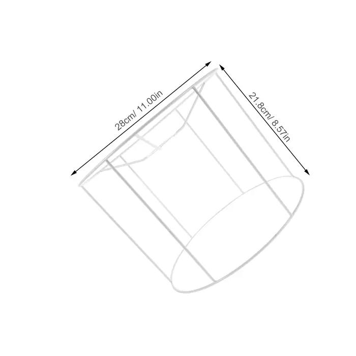 Cadre de lampadaire en fil de fer 28x28x21.8cm