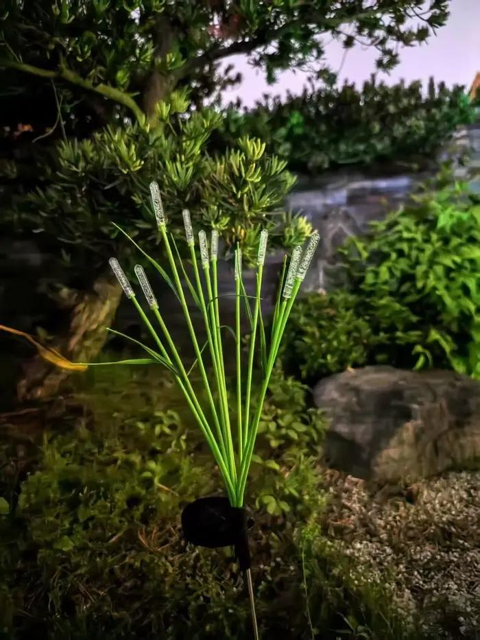 1PC solaire luciole balancement jardin lumière extérieure LED étanche Reed lampe décoration paysage lumières pour étang Patio cour voie