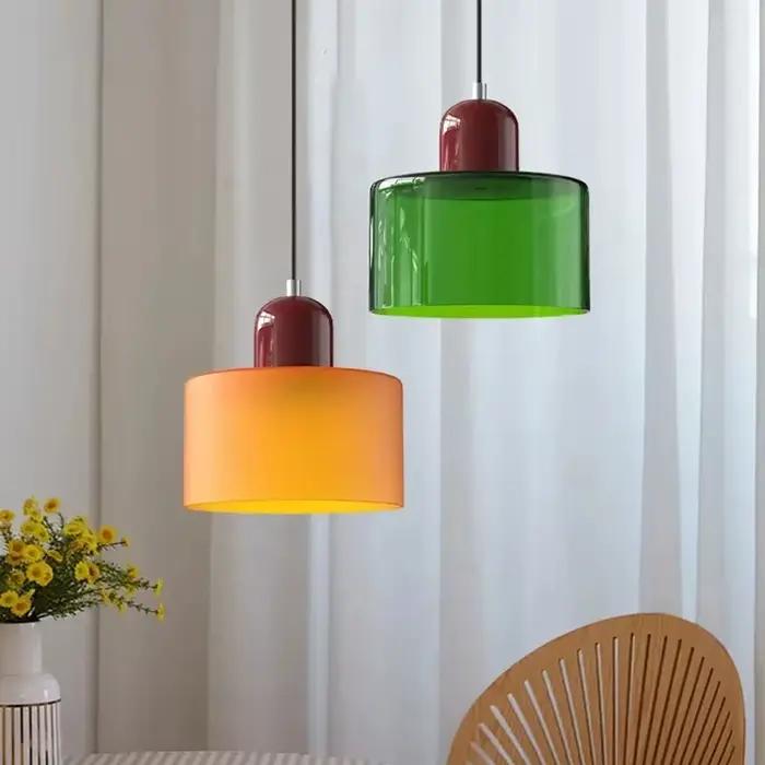 Lustre en verre nordique moderne pour chambre à coucher