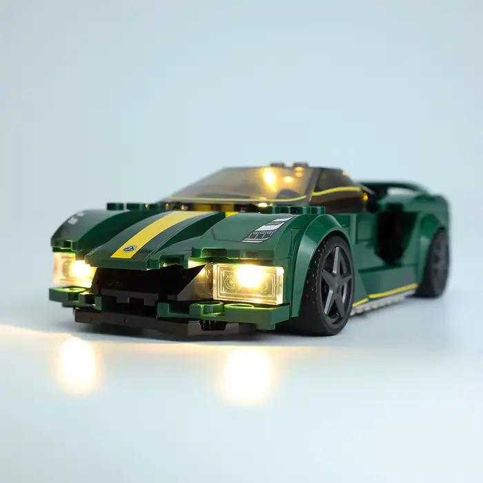 Kit d'éclairage LED pour voiture de sport Speed Champions, briques à collectionner, blocs de construction, lampe, kit d'éclairage uniquement, Annie Evija, 76907