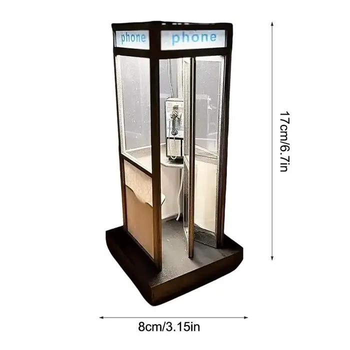 Lampe de nuit LED haute en forme de cabine téléphonique britannique rétro