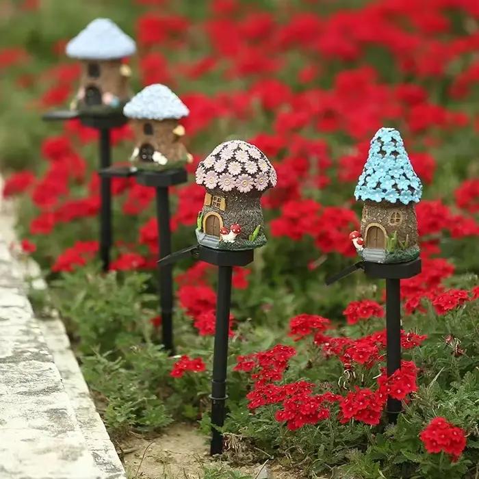 Lampe solaire LED étanche pour décoration de jardin