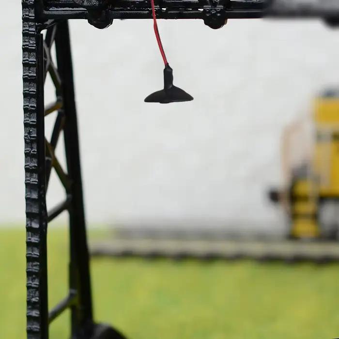 10 x OO/HO lampadaire Miniature pour modèle de Train Ho bâtiment ornement abat-jour pour lampe à huile salle à manger lumières miniatures