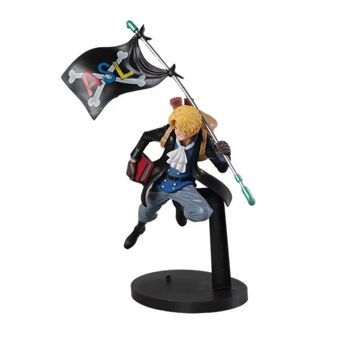One Piece Mania Ga Honki De Sankyoudai Wo Produce Shitara Kounatta Luffy Sabo Ace Figurine d'action en PVC, Modèle de collection, Jouet, Poupée