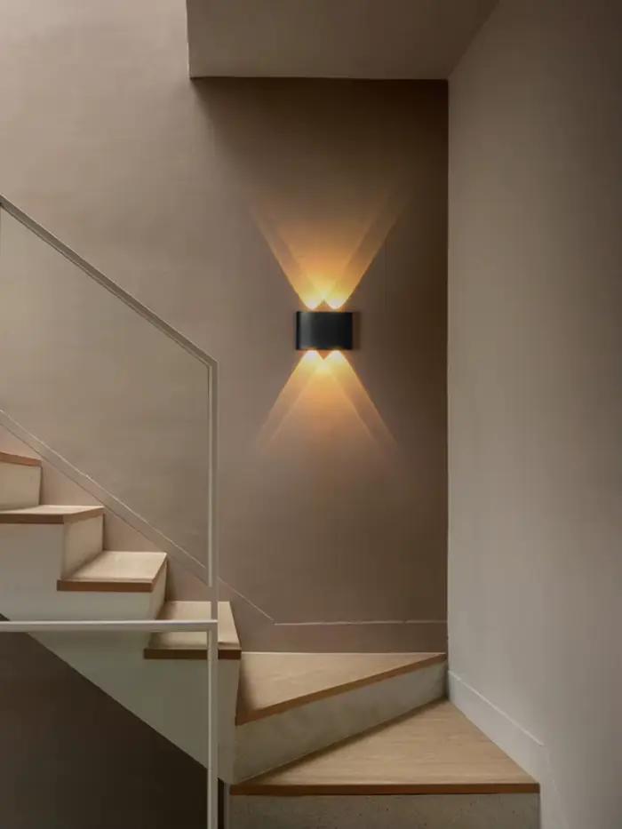 Mur LED lumière extérieure étanche moderne Style nordique intérieur appliques salon porche jardin lampe 2W 4W 6W 8W 12W NR-69